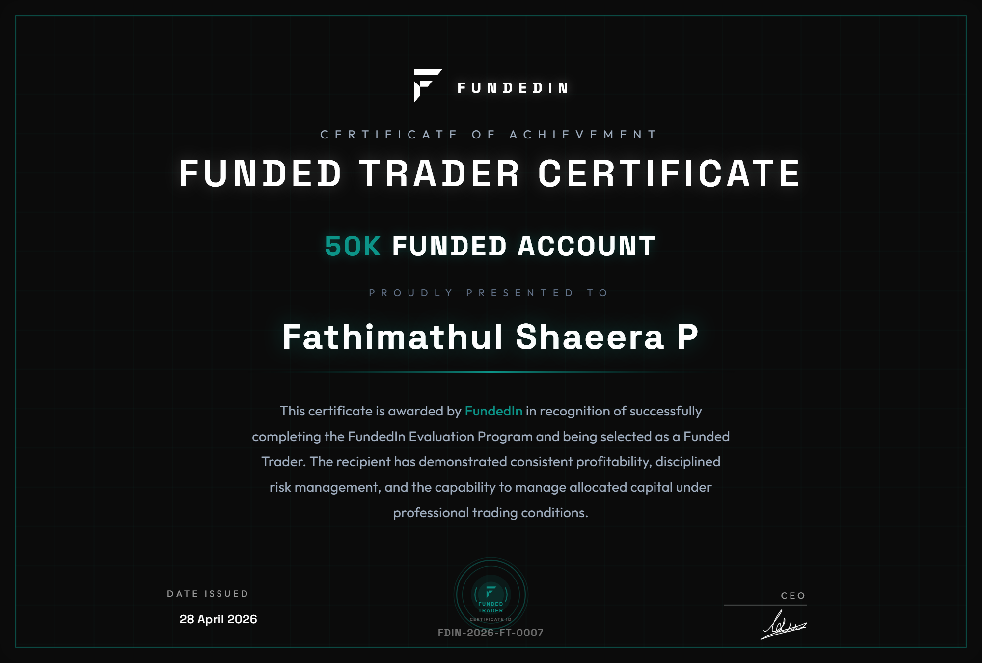 Fathimathul Shaeera P
